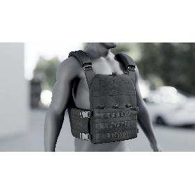 3D model Plate Carrier Black